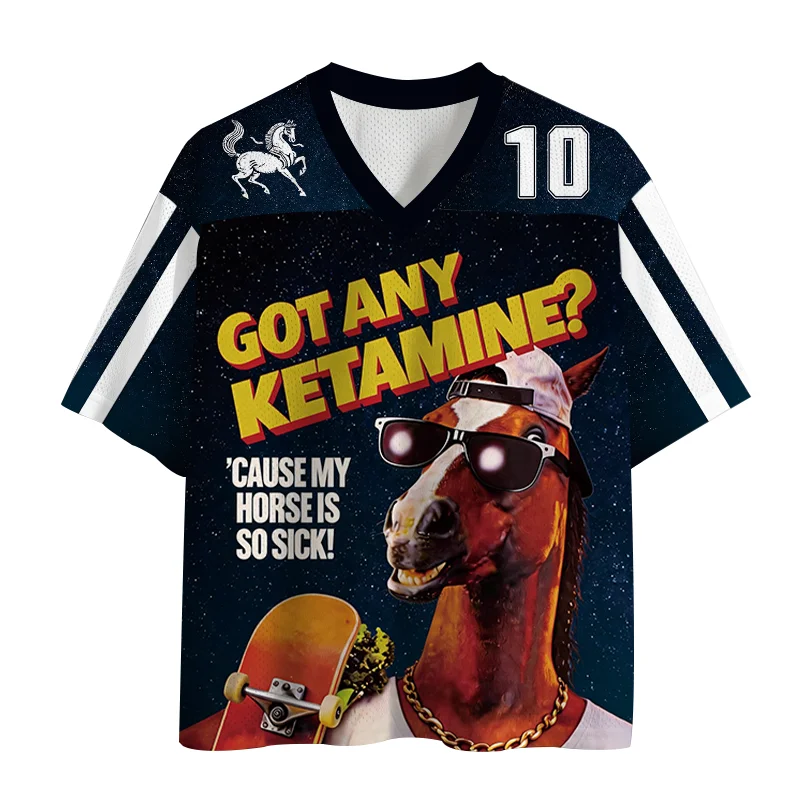 Meme Graphic Jersey Collection,Funny 3D Print Sports Tee,Y2K Streetwear Short Sleeve Shirt,Single Top Available for Men Women