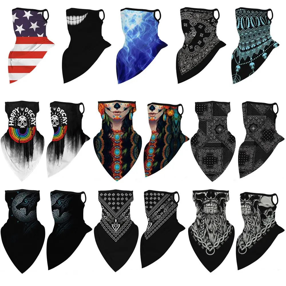 Fashion 3D Magic Hiking Face Neck Mask Sunshade Collar Gaiter Tube Bandana Scarf Outdoor Sports Balaclava Cycling Headwear