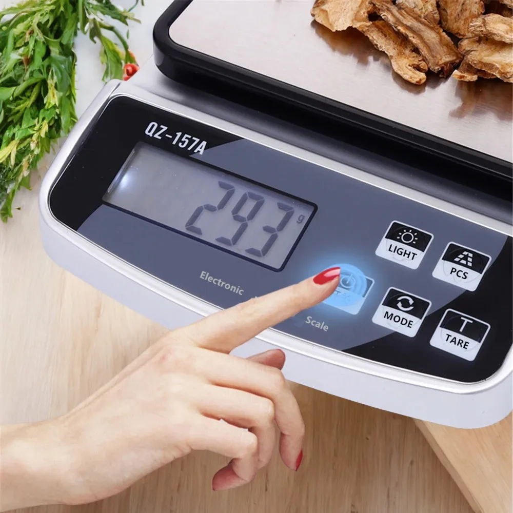 Precise Digital Food Scale with USB Charging for Household BBQ Baking - Smart 15KG/10KG/3KG Electronic Kitchen Scale