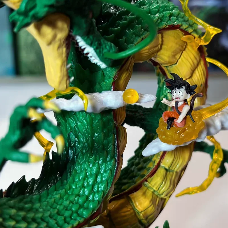 22cm Yoyo Dragon Ball Shenlong e Little Goku Wishing Dragon Model Statue Figure Animation periferiche ornamenti stampo regalo giocattolo