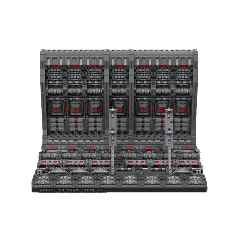 Présentoir millénaire série de films étoiles scène blocs de briques moc 75257 scènes de films étoiles modulaires support millénaire