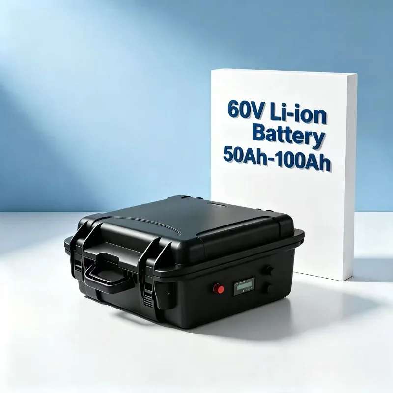 60V High‑Capacity Li‑ion Storage Battery 50Ah‑120Ah Integrated Smart Bluetooth BMS for E‑Motorcycle Scooter Electric Ve