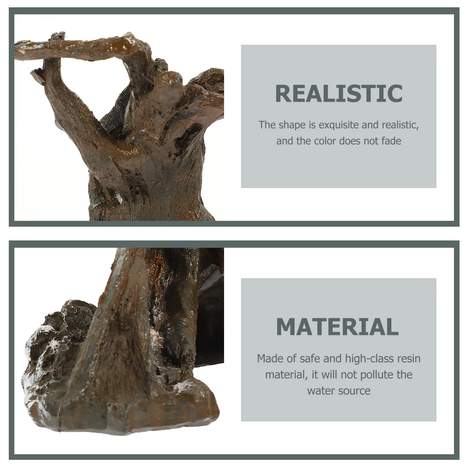 

Creative Aquarium Ornament Lifelike Tree Root Decor Fish Tank Resin Craft Driftwood Underwater Statue Aquarium Landscape Decor