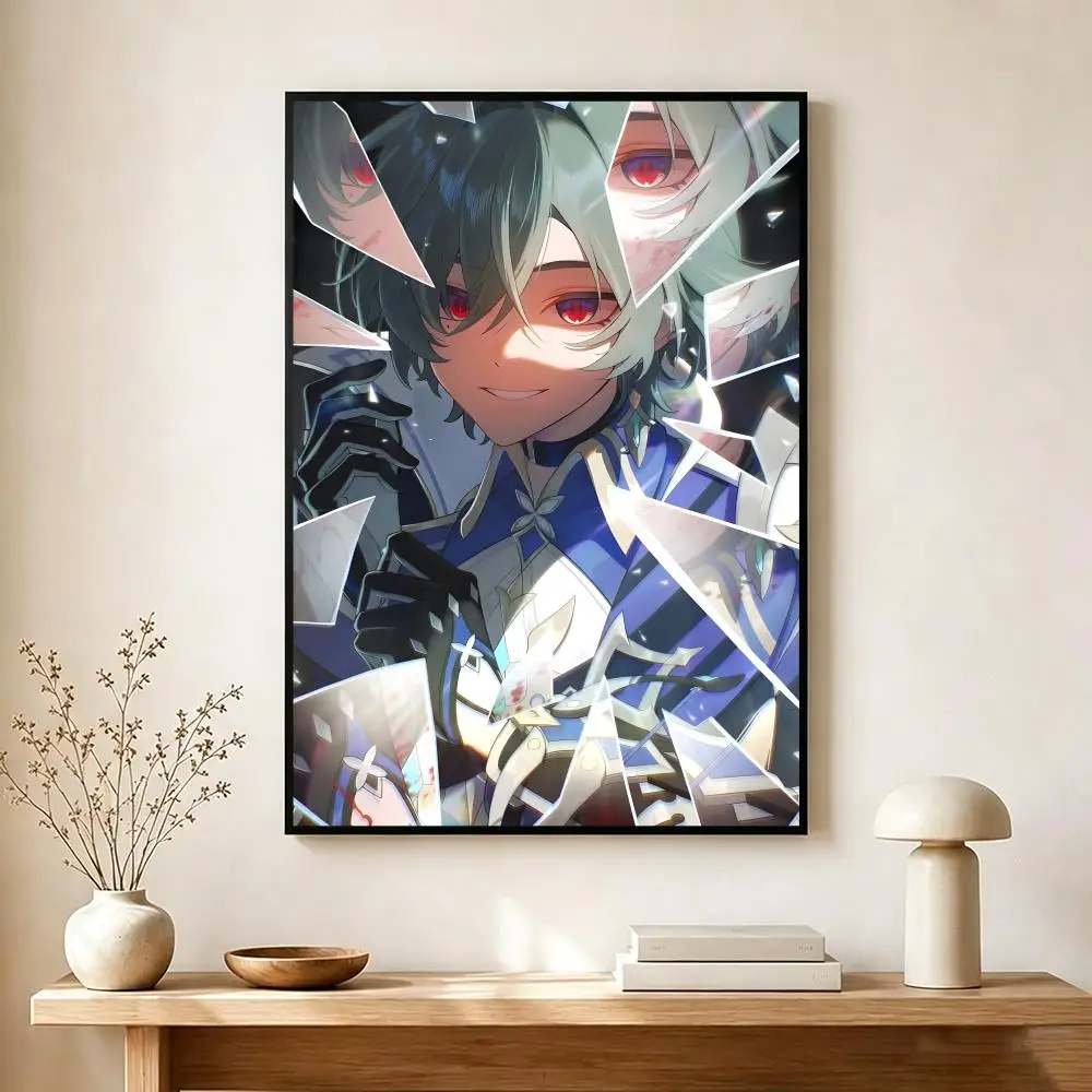 RPG Game G-genshin Impact Lohen Poster Modern Home Decoration Interior Design & Contemporary Wall Art Collection