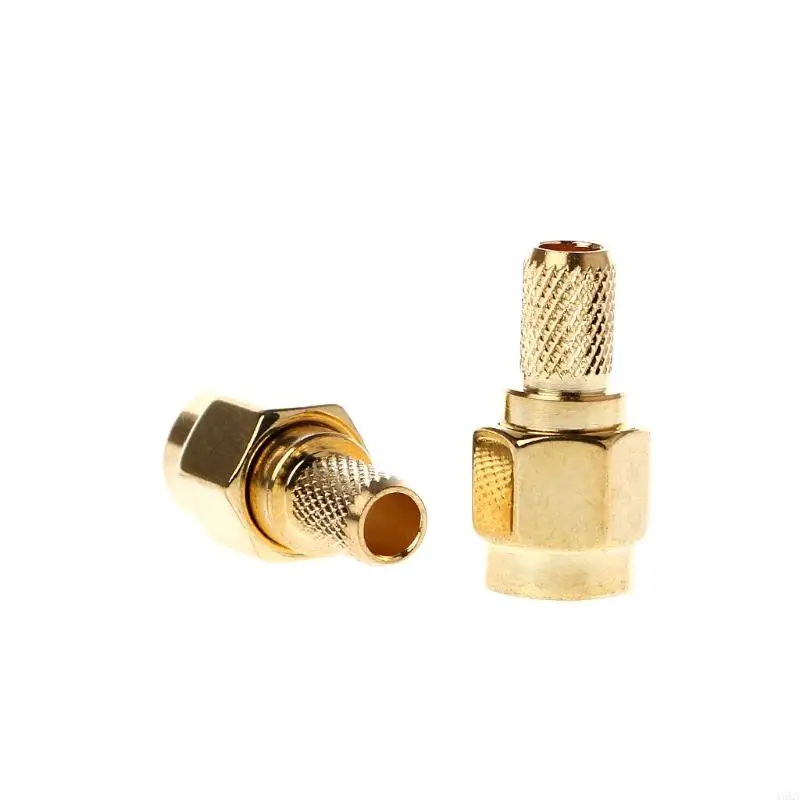 T5EA 5 PCS SMA Male Plug RF Coaxial Connector Crimp for RG58 RG142 RG400 LMR195 RG223
