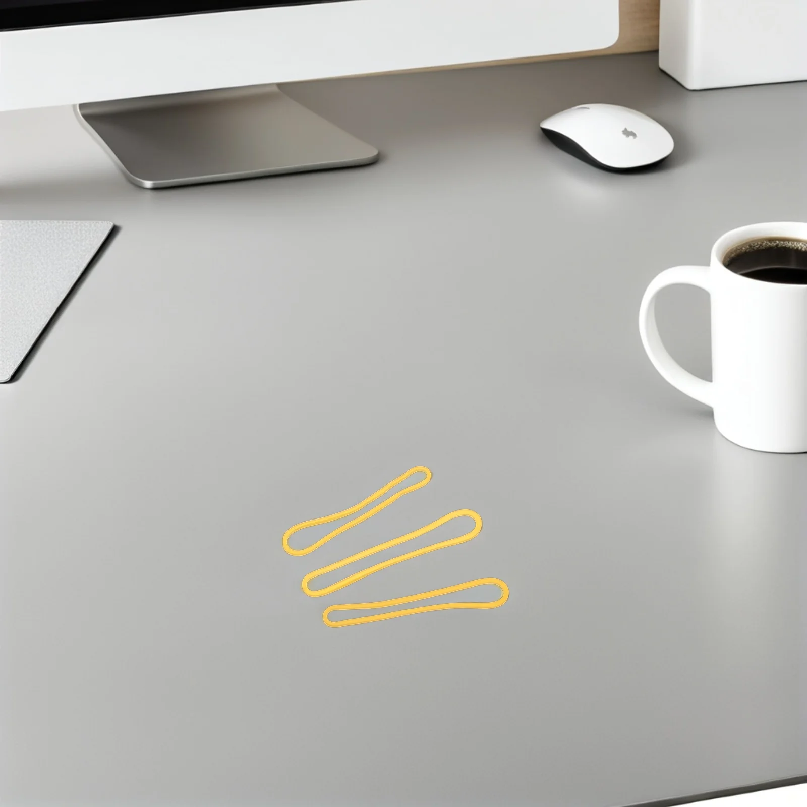 500 قطعة الأربطة المطاطية الصفراء سميكة أربطة مرنة لمكتب المدرسة المنزل الثقيلة مجلد ملفات مغلفة المال قابلة لإعادة الاستخدام #3