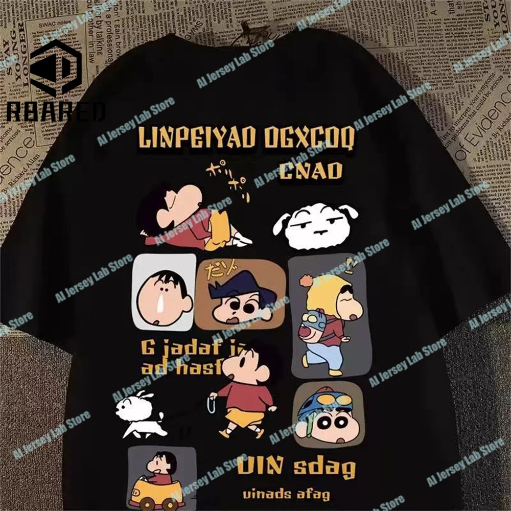 

New Japanese Anime Printed Cotton T-shirt Cute Style Women's Short Sleeve T-shirt Personality High-Quality Tops