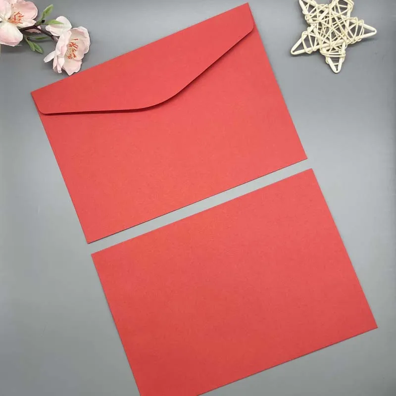 30pcs/lot Blank Pink Envelope A5 229x158mm Western Wedding Invitation Letter Postcard High-grade Business Storage Gift Packing