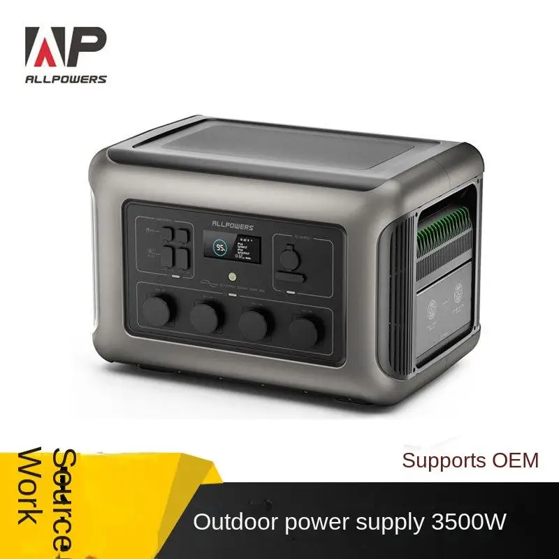 Allpowers R3500V2 220V 3500W 2880WH Portable Solar Battery Power Station Camping Generator UPS Home Backup Power Banks