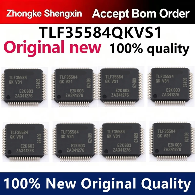 （5pcs-100pcs）Brand new original TLF35584QKVS1 LQFP-64 patch QK VS1 XUMA2 voltage regulator chip