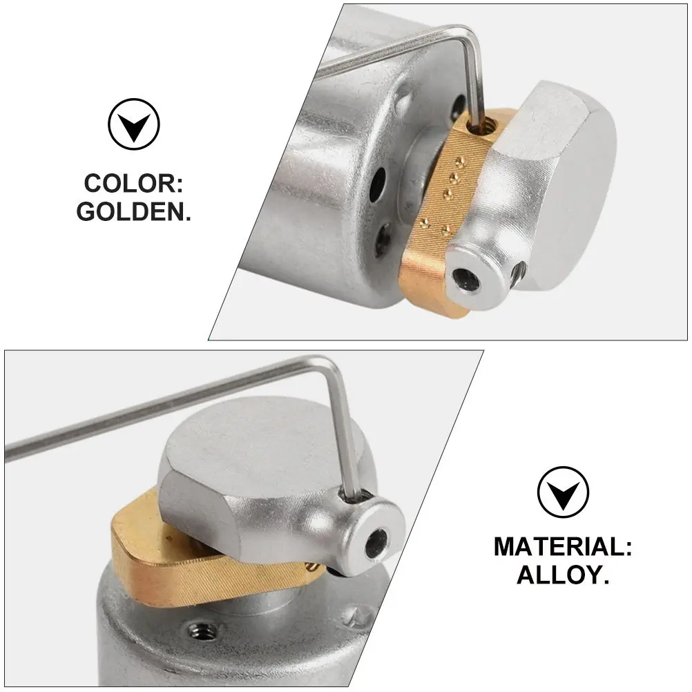 

2 шт. Премиальные регулируемые эксцентриковые колесики из сплава для тату-машинок, роторные кулачковые подшипники с ключом 0,9 мм, золотистые