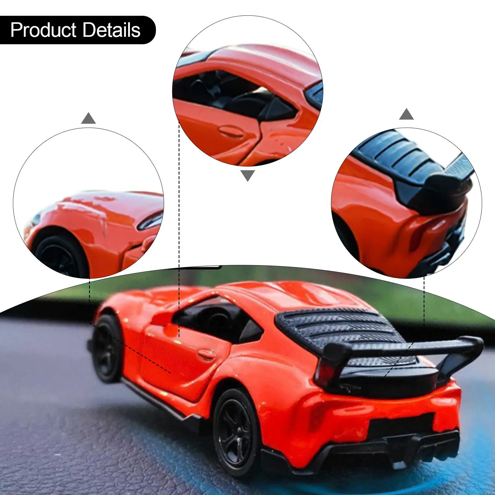 Car Dashboard Model 1 64 Alloy Plastic Drift Miniature Car Toy Dynamic Center Console Decor for Home Office