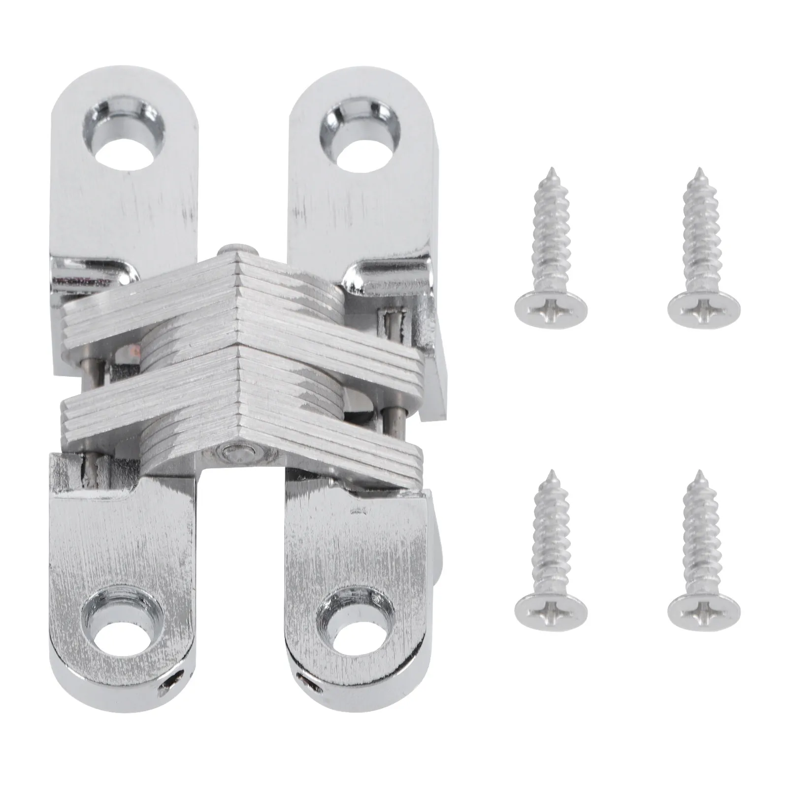Heavy Duty Hidden Door Hinge Premium Zinc Alloy Stainless Steel Folding Shutter Hinge for Tight Spaces Foldable Door Hardware