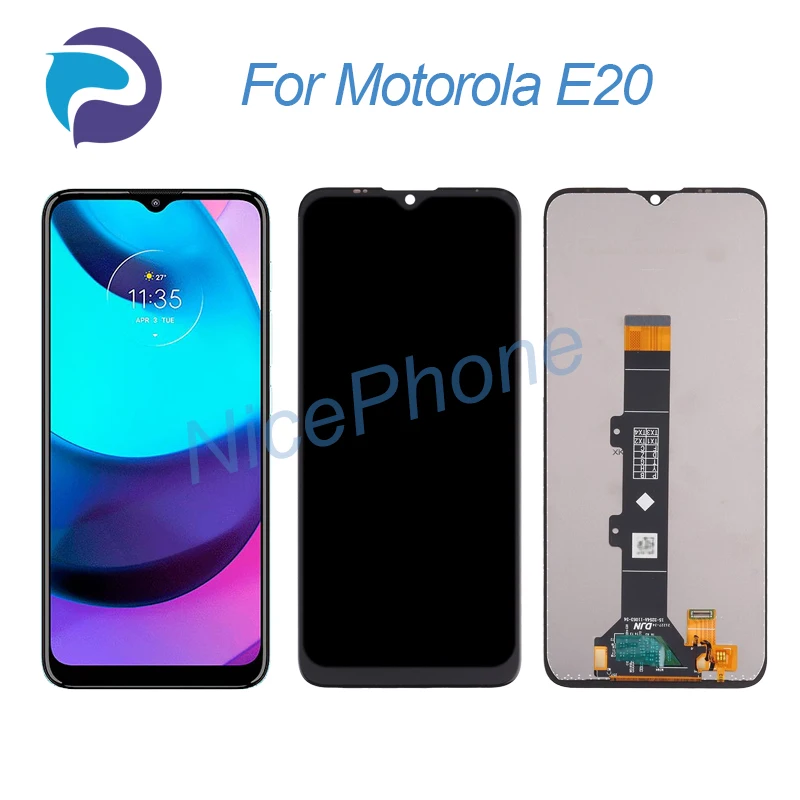 

for Motorola E20 LCD Display Touch Screen Digitizer Assembly Replacement 6.5" XT2155, XT2155-1/3/-6 E20 Screen Display LCD