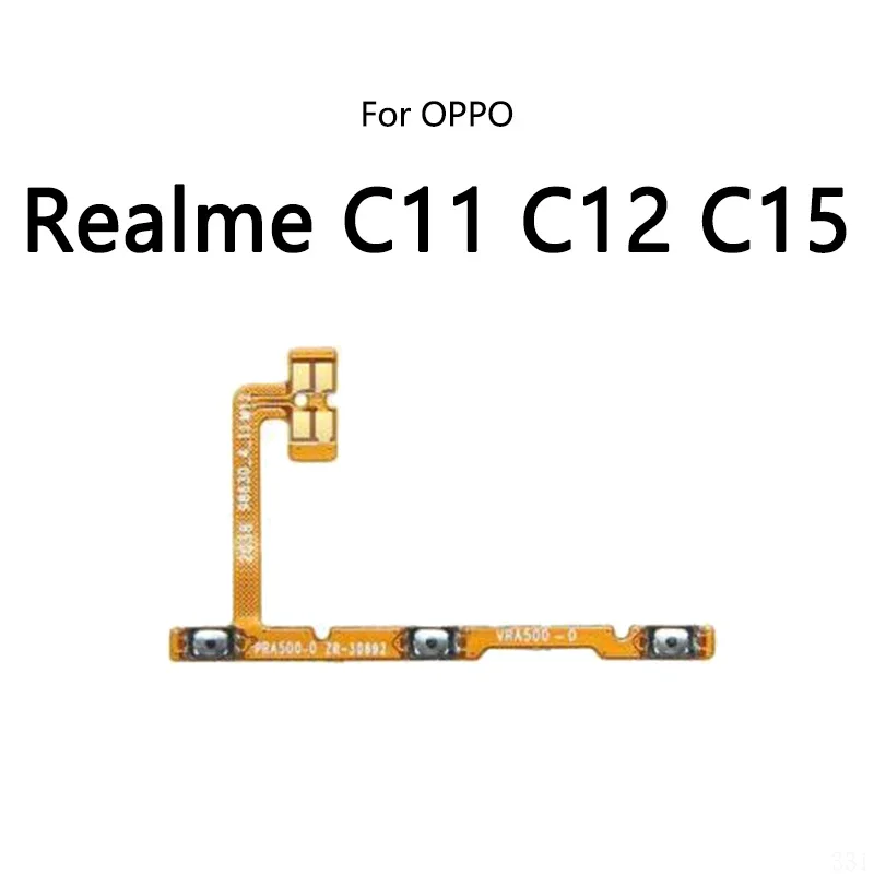 

10PCS/Lot For OPPO Realme C11 C12 C15 C20 C21 C21Y C25 Power Button Switch Volume Mute Button On / Off Flex Cable