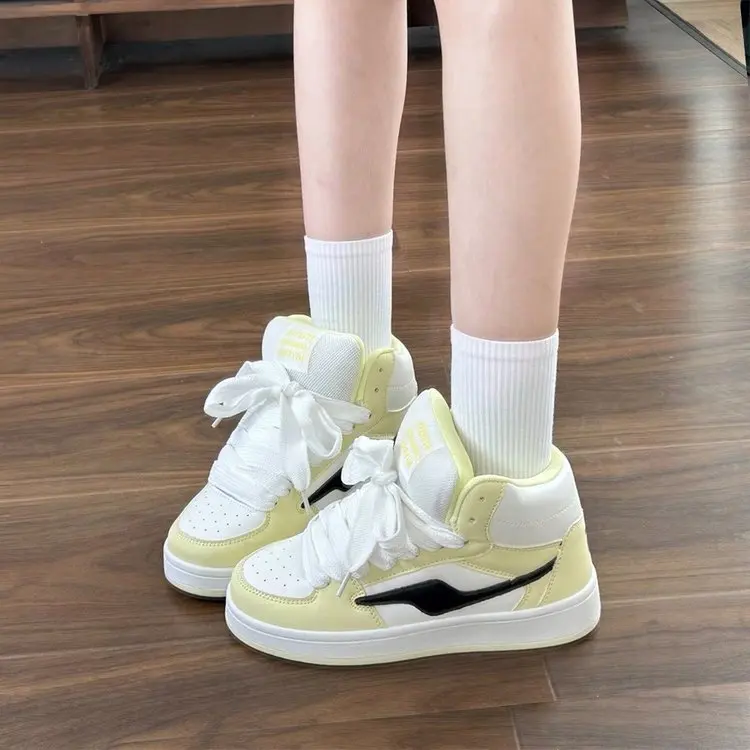 Retro Thick Bottom Platform Shoes Women's Casual Bread Shoe Chic Original White Sneakers Versatile Summer Rubber Sole Loafers