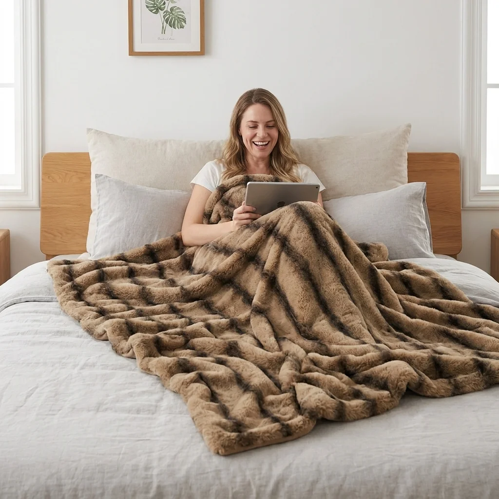 High Quality Soft Blankets  No Shedding Fuzzy Cozy  Warm Thick for Bed Machine Washable