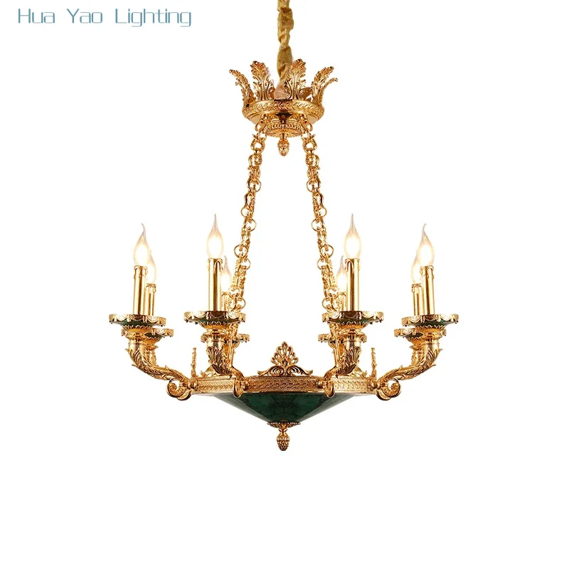 Cheap Price French Style Led Pendant Light Modern Hotel Villa Home Decorationgold Chandelier