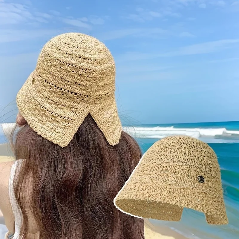 تنفس النسخة الكورية موضة حوض قبعة الصيف واقية من الشمس قبعة الإناث يظهر وجه صغير تنوعا ظلة المرأة قبعة بحافة 2