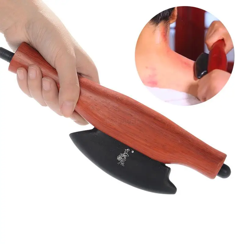 Electric Heating Natural Stone needle Guasha Board Gua Sha SPA Body Massager Scraching Body Scraping with Temperature adjustment