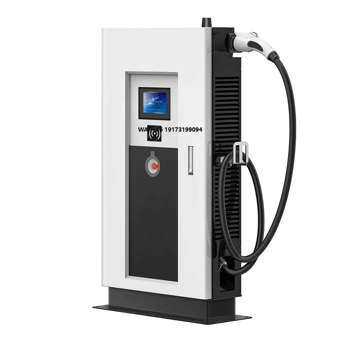 30kw IP65 Smart Fast Car Dc Ev Battery Charger CCS2/CCS1/CHADeMo/GBT Floor-mounted Electric Car DC Ev Charger Charging Station