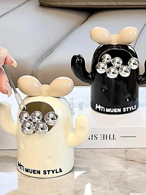 

Набор вилок для фруктов из премиальной нержавеющей стали, легкие десертные вилки класса люкс, креативный контейнер для хранения, для домашнего использования