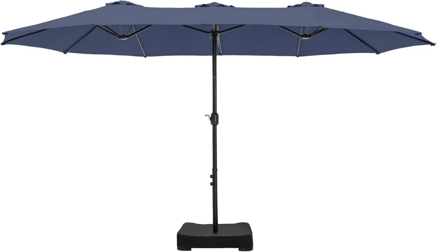 

15 ft Extra Large Patio Umbrella with Base Included, Rectangular Outdoor Umbrella Heavy Duty