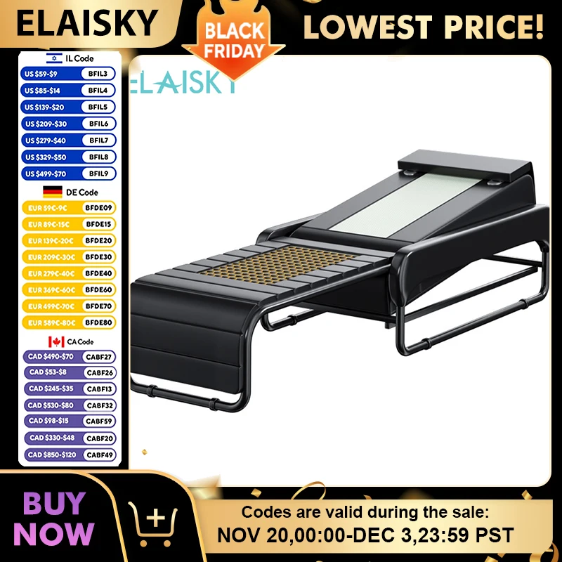 

Electric Jade Stone Heating Thermal Massage Bed Multifunctional Full Body Warm Physiotherapy 4D Lifting Function Bluetooth Music