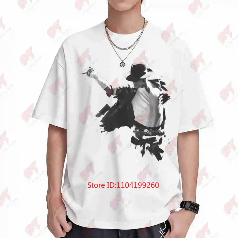 Mj King Of Pop Aesthetic Music Legend Vintage Style Retro Dancer Short Sleeve Tee 100% Cotton T-Shirt