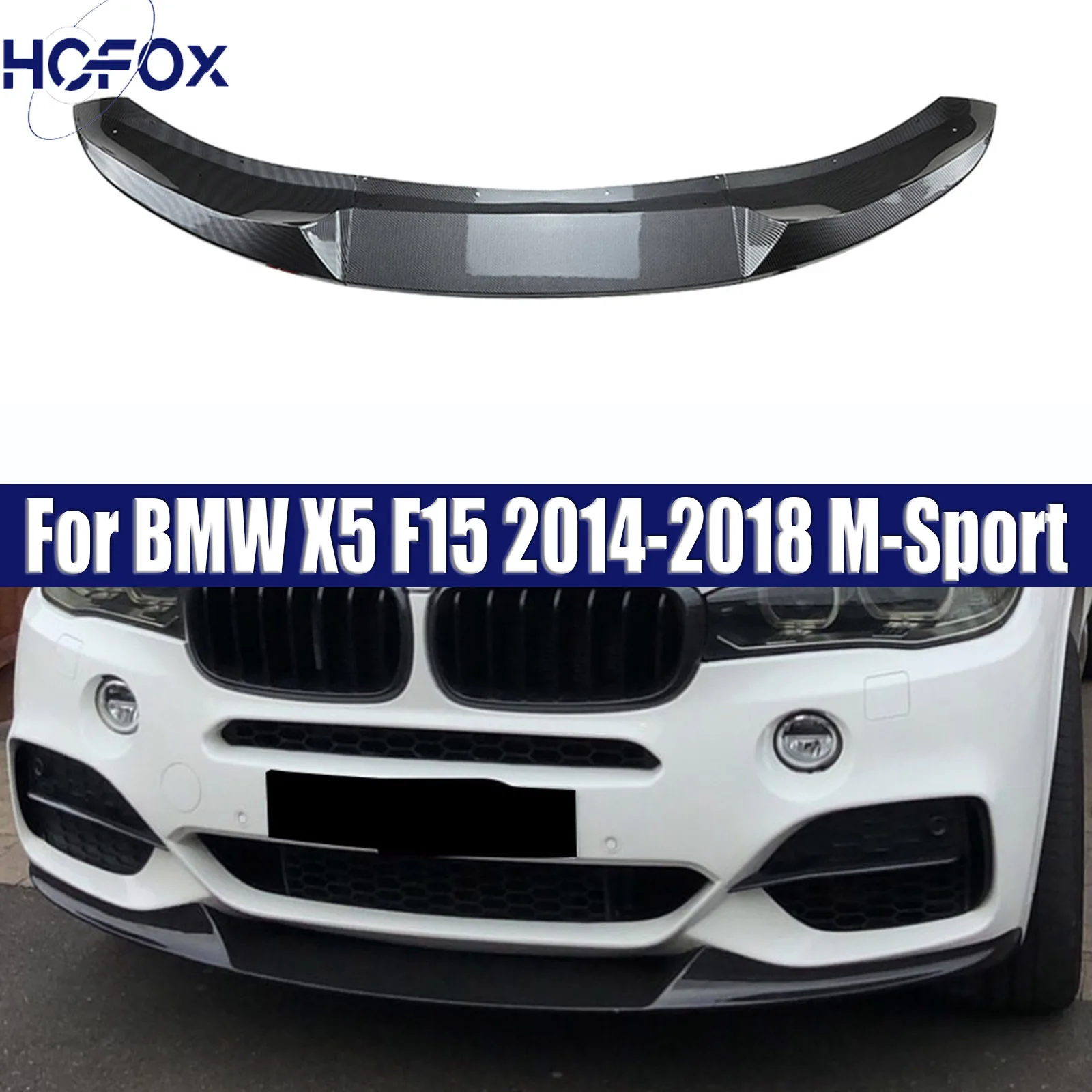 

Front Bumper Spoiler Lip Splitter Blade Guard For BMW X5 F15 2014-2018 M-Sport
