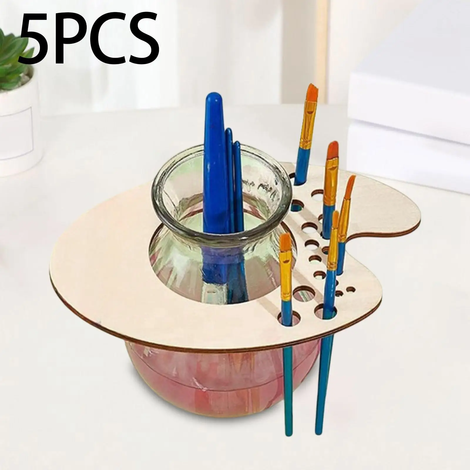 Palette de peinture, support de pouce, plateaux pour outils pédagogiques d'artiste, Palette de peinture en bois, plateau de peinture pour étudiants