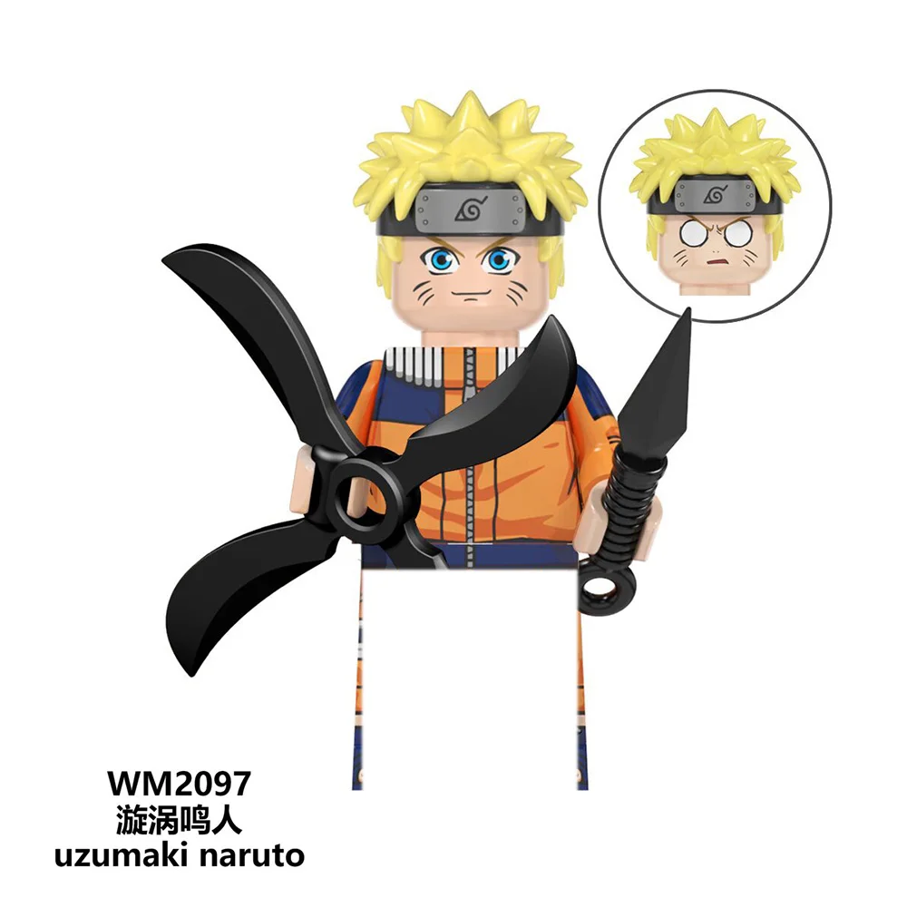 Naruto Buliding Blocks Hokage Building Bricks Figurine Small Particle Mosaic Doll Toy Birthday Gift for Children Christmas Toys