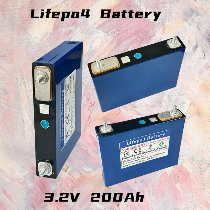 

LifePO4 Rechargeable Lithium Iron Phosphate Battery Off Grid Solar System 200Ah 3.2V Suitable for Ships Golf Carts UPS Motor