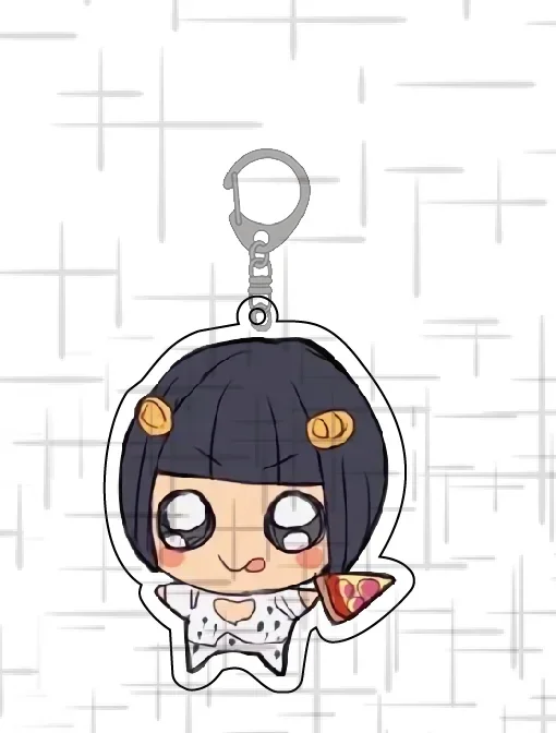 Anime Abbacchio Guido Mista Narancia Ghirga Giorno Giovanna Keychain Doll Acrylic Keyring Pendant for Gift