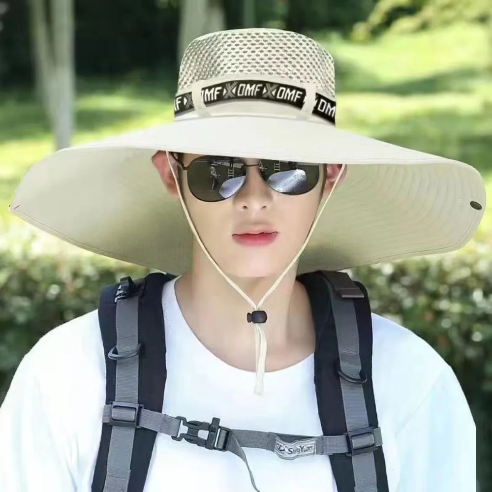 Hot Sale 360 Degrees Protection Sun Hat Anti-UV Wide Brim Beach Cap Removable Face Mask Protect Neck Bucket Hat Outdoor Sports