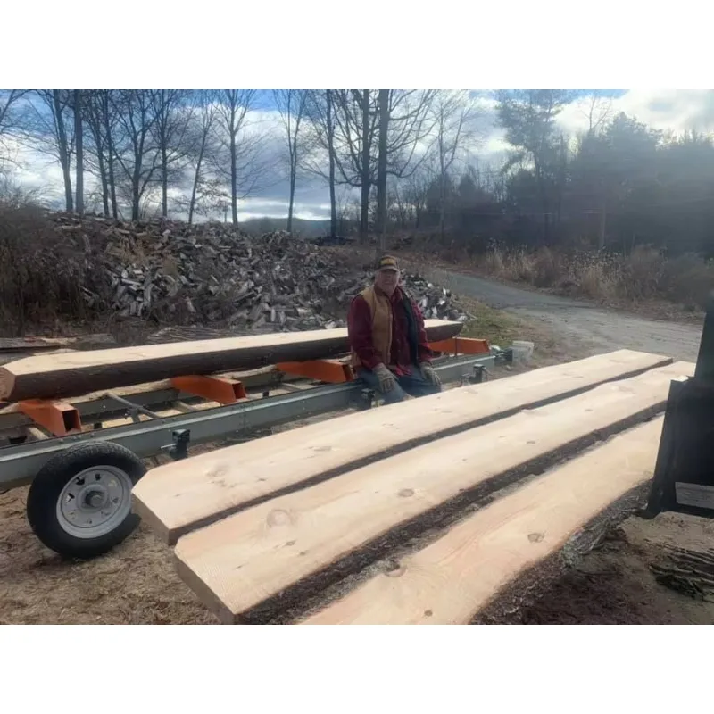 Portable Log Cutting Sawmill Horizontal Band Saw Machine for Wood Plank Board Timber Processing Forestry Use