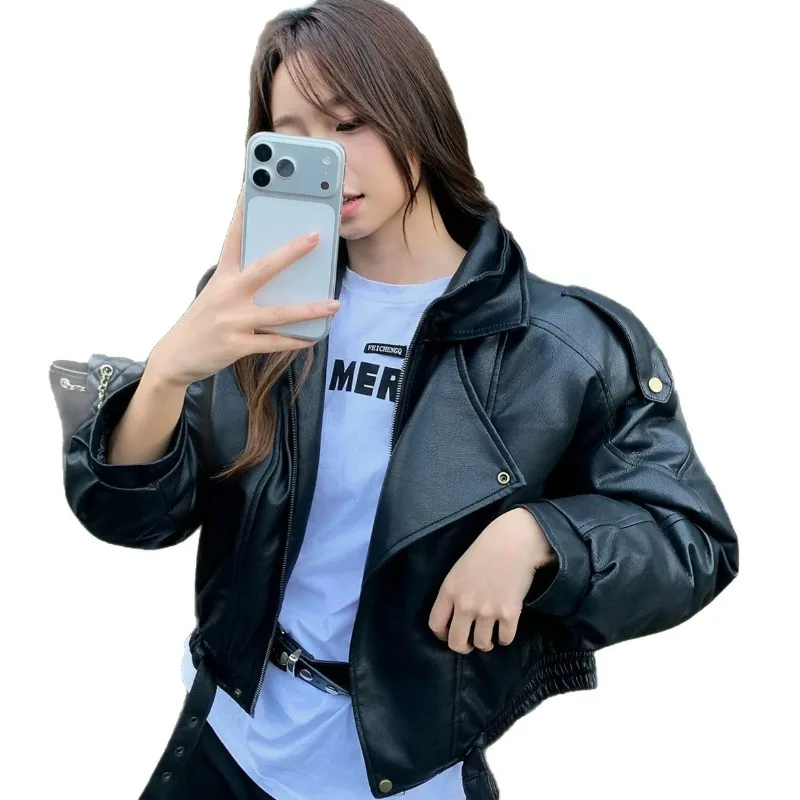 Cotton-padded Women's Short Winter New Retro Lapel Loose Fashion Cotton-padded Women's Autumn Winter Jacket Exquisite and Simple