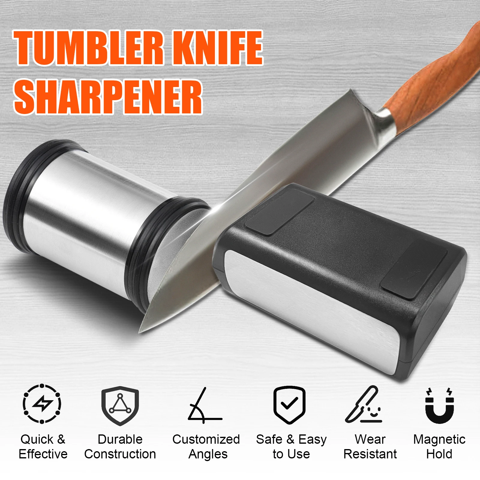 Tumbler Rolling Knife Sharpener Detachable Knife Sharpening Rolling Knife Sharpening for Pocket Kitchen Knives Che f Knife Set