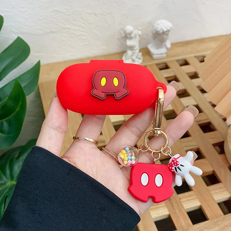 การ์ตูน Disney หูฟังสำหรับ Huawei FreeBuds SE ซิลิโคนหูฟังไร้สายชาร์จกล่องป้องกันพวงกุญแจ