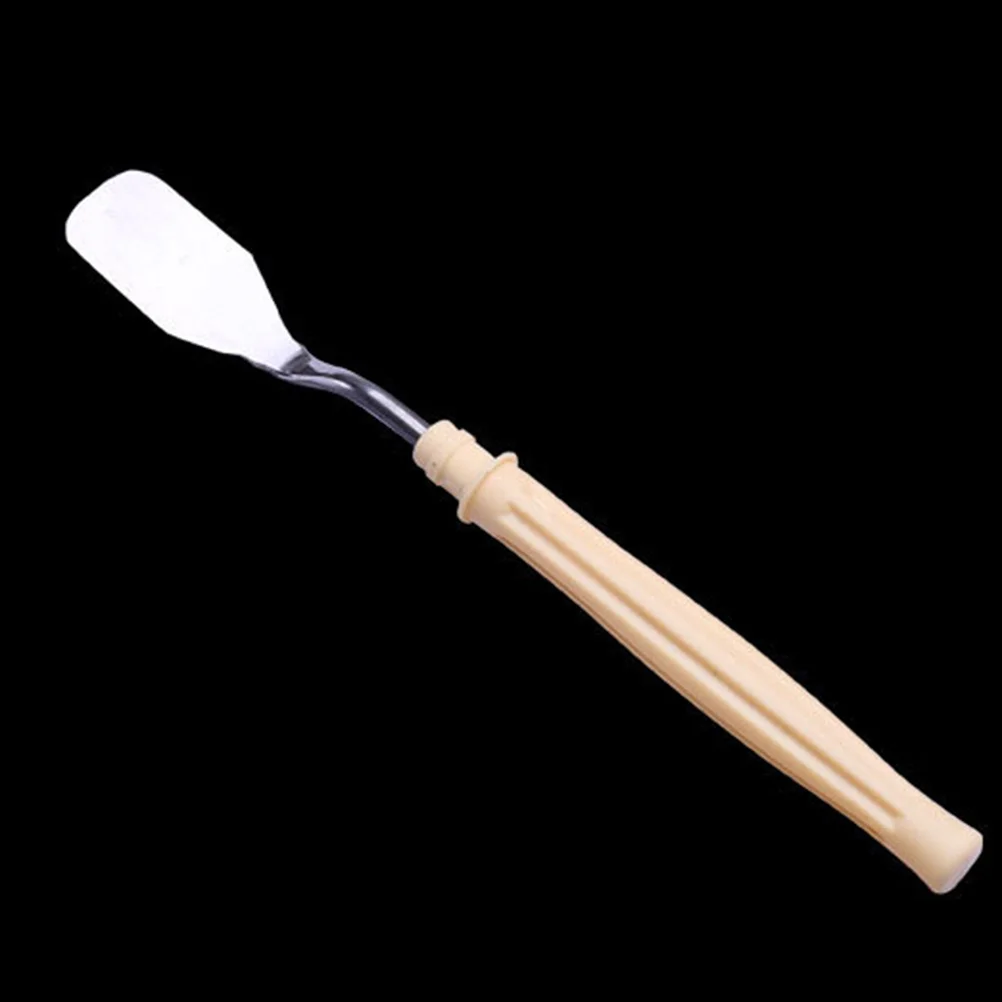 

5Pcs Spatula Set Stainless Steel Non Rusting Essential Artist Tool for Various Scenarios Scraper Spatula Color Mixing Tool