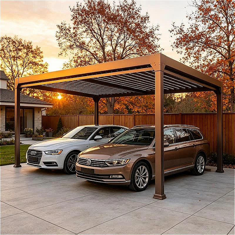 Motorized Louvered Pergola Waterproof Electric Adjustable Roof Outdoor Gazebo For Patio Garden Deck Carport Shade Customized