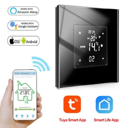 LCD Touch Screen WIFI Smart Temperature Controller Tuya Digital Floor Thermostat Electric Heating Room Intelligents Thermostats