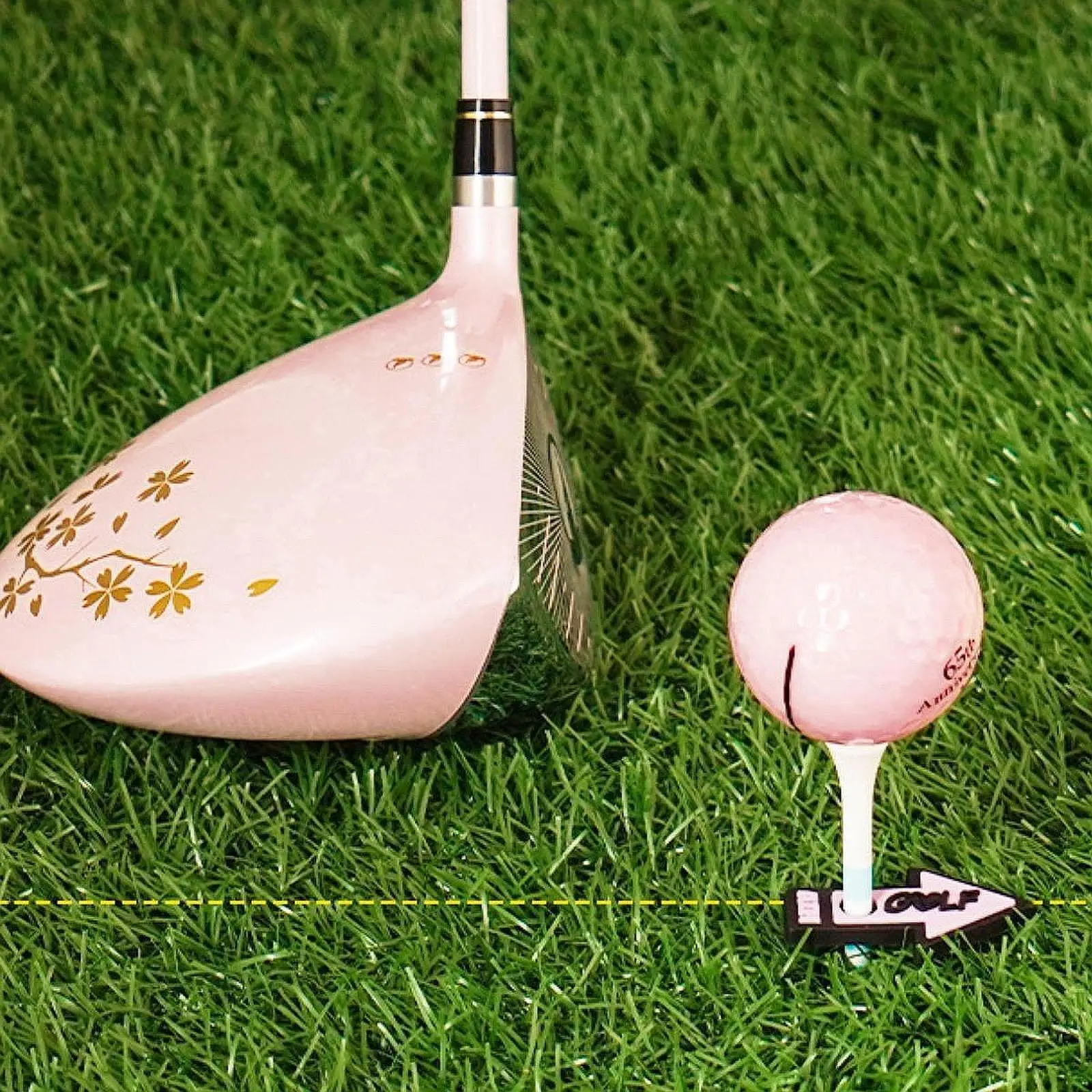 Golf Tees Bulk with Storage Box Sign Wood Tees Outdoor Practical Golf Training Tool for Driving Putting Chipping Golf