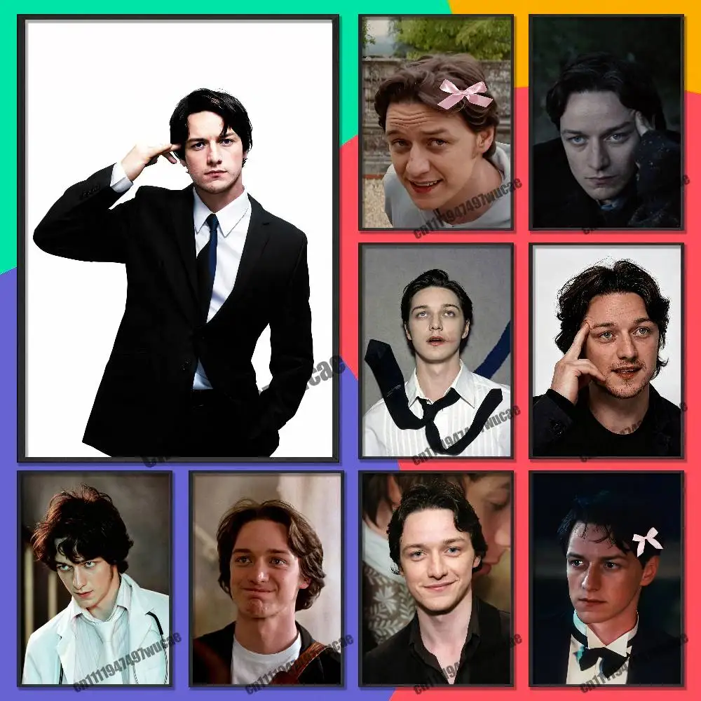 For James Mcavoy Actor Poster Cover Wall Sticker Bedroom Custom Self-adhesive Decoration Fans Playbill