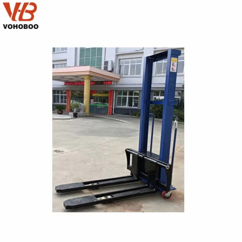 

Экономичный полуэлектрический портативный самозагрузочный электрический штабелер 1300 мм 1600 мм с самоподъемом