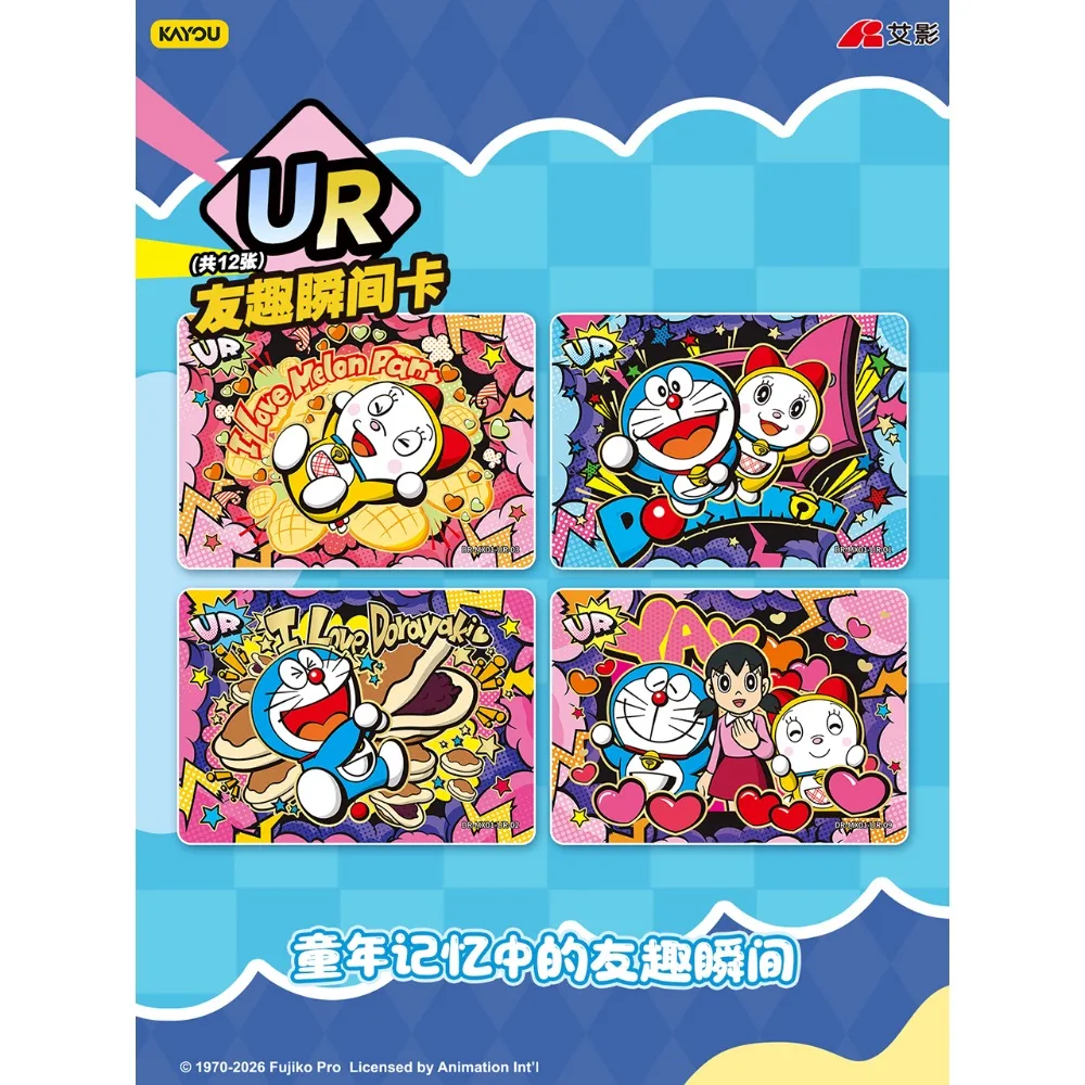Genuine Kayou Daily Comedy Animation Doraemon Collection Card High Quality Fashion Peripheral Unique Design Characters Toys Card