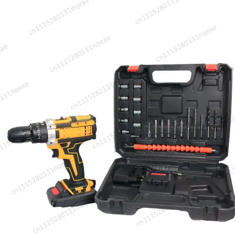 21V Lithium-Ion Drill Set: Multifunctional Cordless Kit – Hand Drill, Impact Drill for Home Use (Rechargeable)