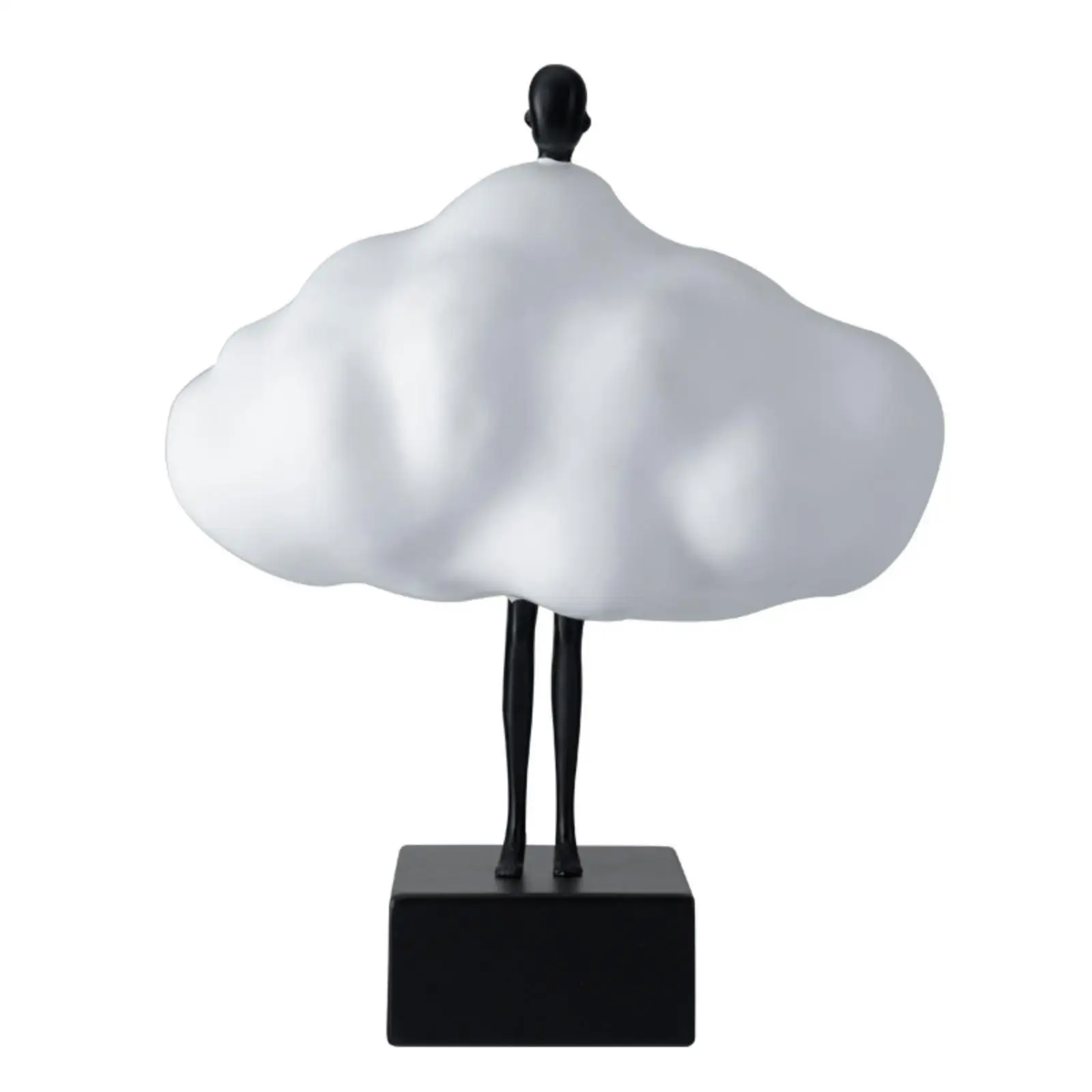 Cloud Figurine Minimalist Tabletop Sculpture Matte for Living Room, Minimalists