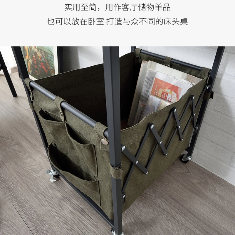 Folding edge table, movable sofa, small coffee table, creative corner cabinet in living room