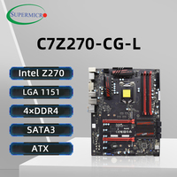 Supermicr C7Z270-CG-L Motherboard Support i7-7700K 6700 i5-7600 6500 i3-7300 CPU LGA1151 DDR4 3733+ M.2 PCIe3.0 ATX Mainboard